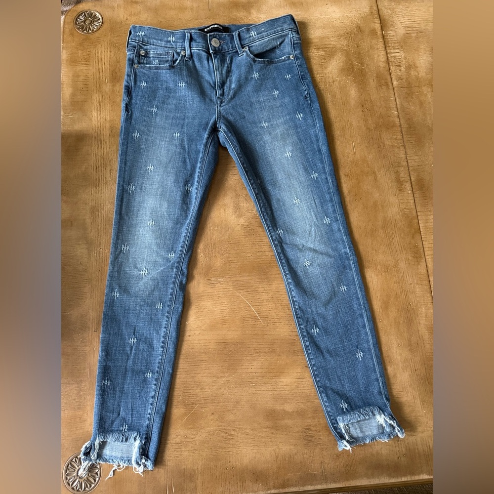 Express Ankle Legging Mid Rise Jeans